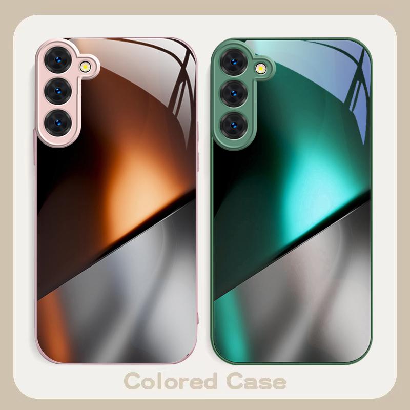 Загадочный цвет и свет Для Samsung S26 S22 S8 9 10 S20 Ultra S21 Pro S22 Plus S23 FE S24Ultra S25 Edge S24+ Стеклянный Чехол для Телефона