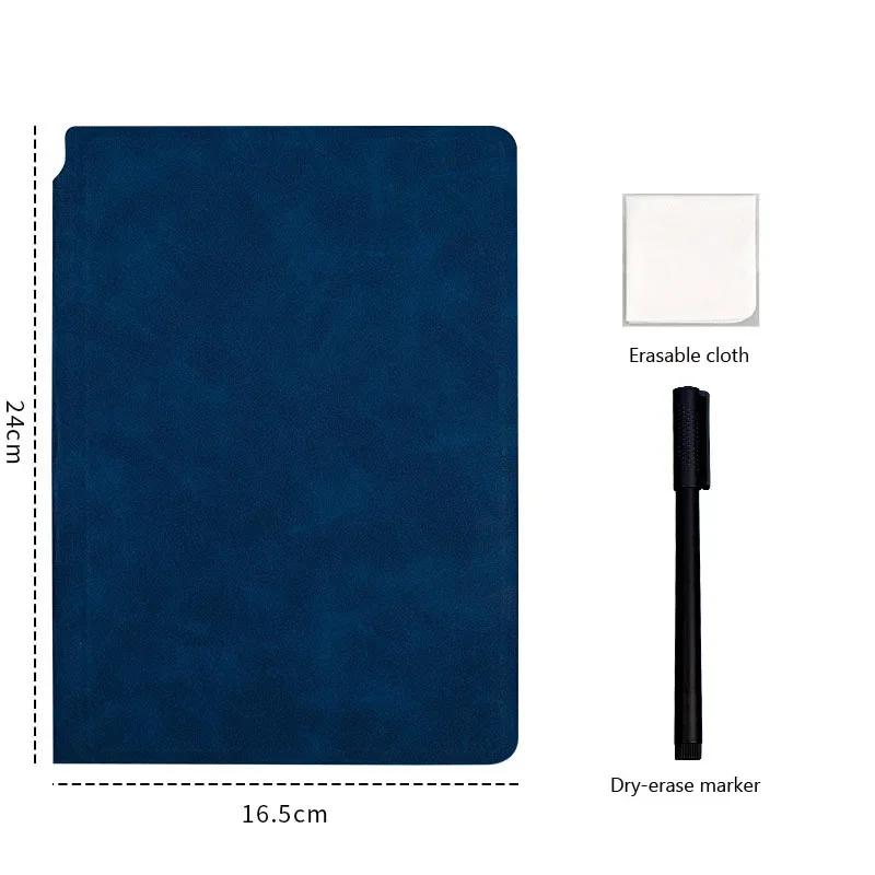 A5 Reusable Whiteboard Notebook Set with Eraser & Wipeable Board Portable Weekly Planner, Notebooks for School