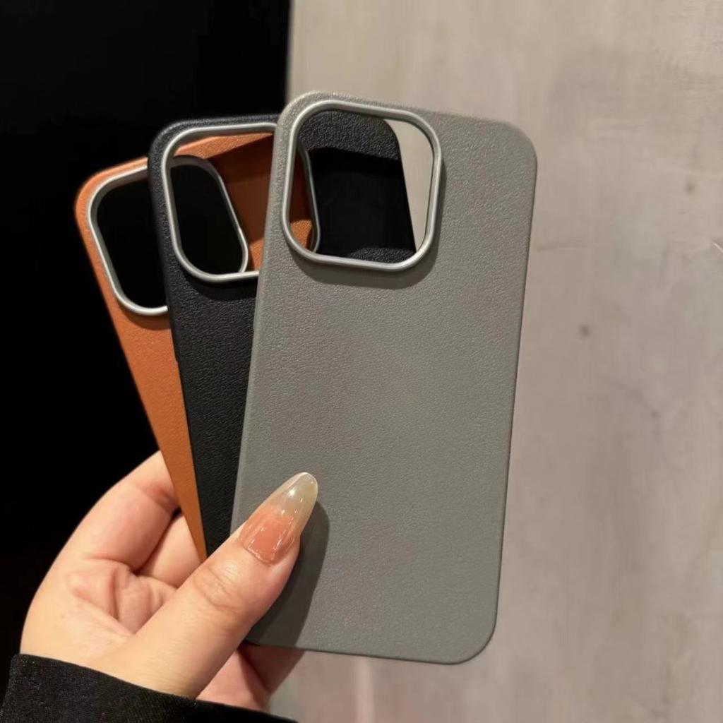 Чехол для телефона с простым кожаным узором для Apple iPhone16promax - мягкий защитный чехол из чистого силикона для iPhone 16/15/14/13/12/11/Plus