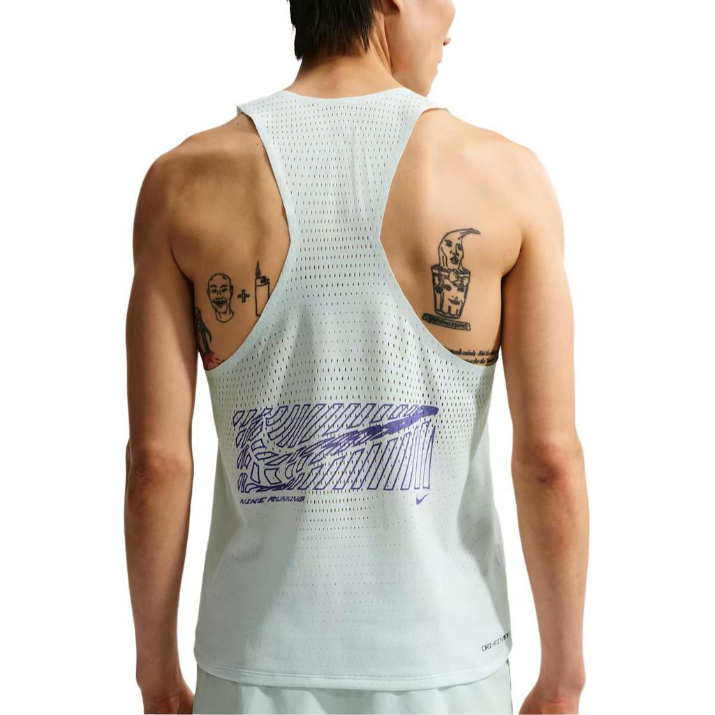 Nike SS26 Aeroswift Быстросохнущая Дышащая Приталенная Майка для Бега Мужские топы IH6940-394