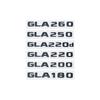 Car Tail Trunk Letters Logo Emblem Badge Sticker For Mercedes Benz GLA Class 4MATIC X156 H247 45 GLA250 GLA200 GLA220d GLA250e QN1