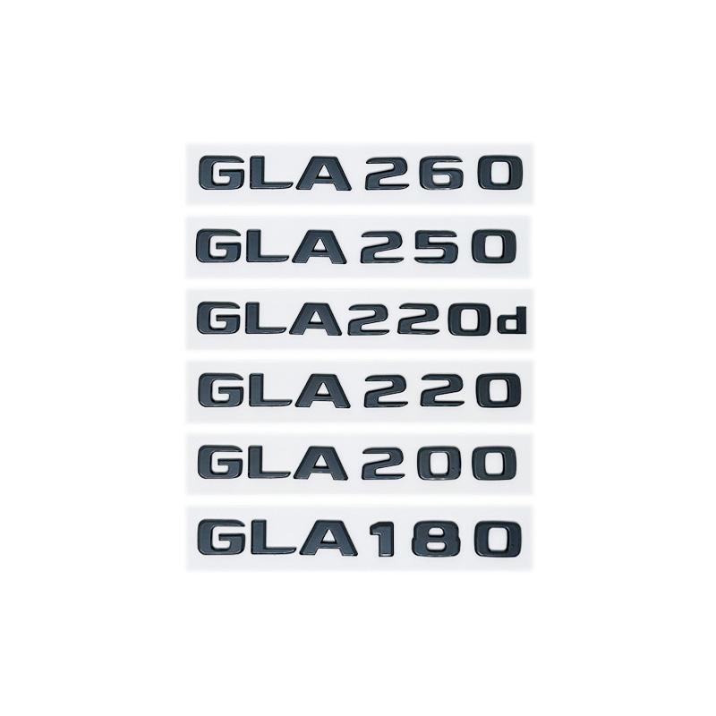 Car Tail Trunk Letters Logo Emblem Badge Sticker For Mercedes Benz GLA Class 4MATIC X156 H247 45 GLA250 GLA200 GLA220d GLA250e QN1