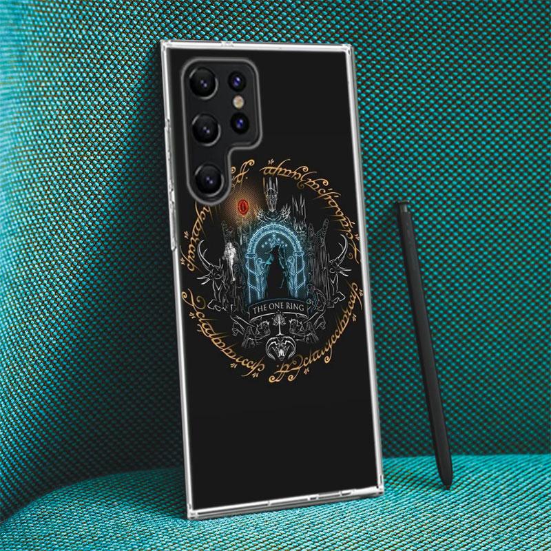 The L-Lord of the R-Rings Capa Phone Case For Samsung S26 Ultra S25 Edge Galaxy S23 S21 S20 S24 FE S22 S10 Plus Cover Clear TPU