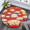 Stewie Griffin Family Guy Pattern Round rug,Carpet Rug for Living Room Bedroom Playroom ,Non-slip Floor Mat,Holiday Gifts and Birthday Gifts.