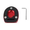 Motorcycle Kickstand Pad Side Stand Enlarger Plate Fit for Vespa GTS 250 300 2013?2019Red