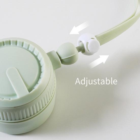 Подвесной вентилятор для шеи без помощи рук, регулируемый на 360 градусов 3-скоростной малошумный перезаряжаемый мини персональный вентилятор для шеи