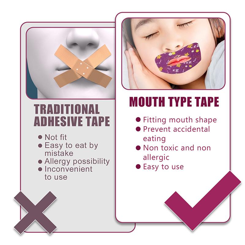 30 шт./кор. наклейки для коррекции полости рта, наклейки против храпа для детей, улучшающие ночной сон, нос, дыхание, пластырь для коррекции полости рта, ортезная лента