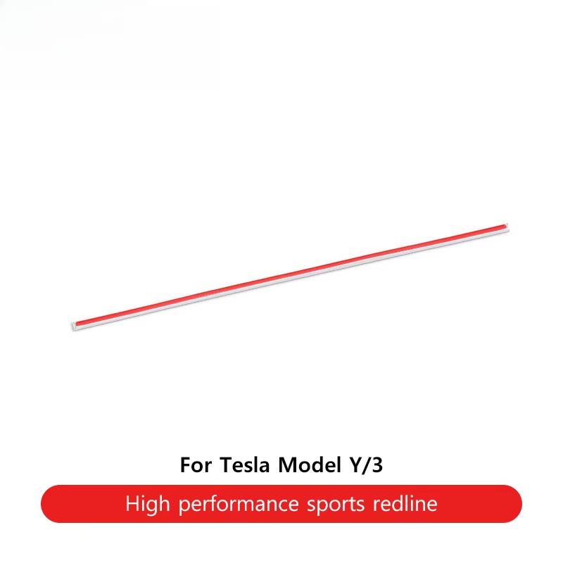 Наклейка Задний Значок Performance Sport Красная Полоса Декоративные Аксессуары Декоративные Наклейки Performance для Tesla Model 3 Y