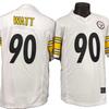 Pittsburgh Steelers 90 Watt Embroidered Football Jersey T-Shirt Loose Fit Short Sleeve Mens Fan Apparel