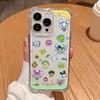 Чехол-брелок Tamagotchi для iPhone 16e 16 15 14 13 12 11 Mini Pro Max X XR XSMax 7 8 Plus, противоударный, прозрачный