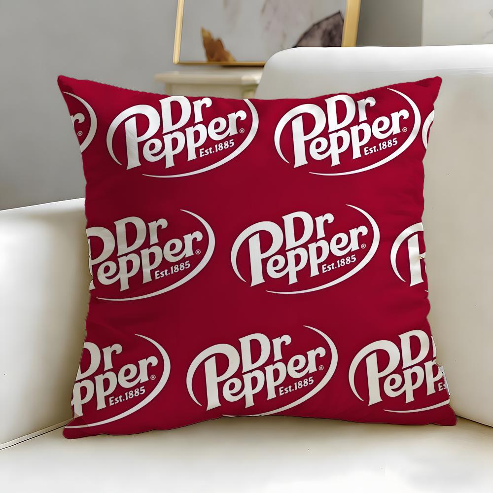Классический бренд напитков Dr Pepper Наволочка Мягкая и Легко стирающаяся – Универсальная для Дивана, Кровати, Путешествий и Офиса