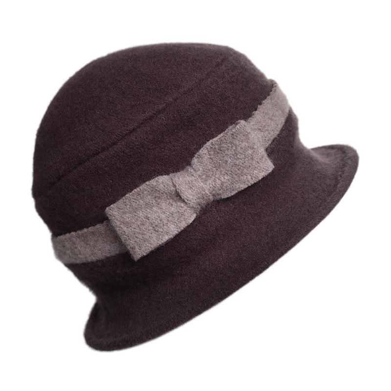 Flower New Section 100% Wool Hat Autumn Winter Middle-aged Female Soft Hat Women European Tide Dome Felted Mummy Thought Hat