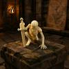 Durable Hard Material Figurine 3D Printed Skeleton with Swords Creative Desktop Ornament Immortal Style Collectibles Swords Statue for Home