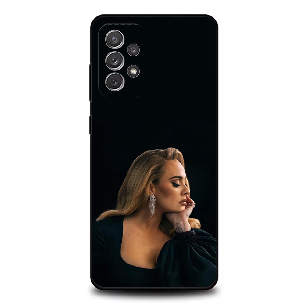 Чехол для телефона singer A-Adele для Samsung S25, S24, S21, S22, S23, S30, Ultra, S20, Plus, Fe, Lite, Note, 10, 9, 5G Черный чехол