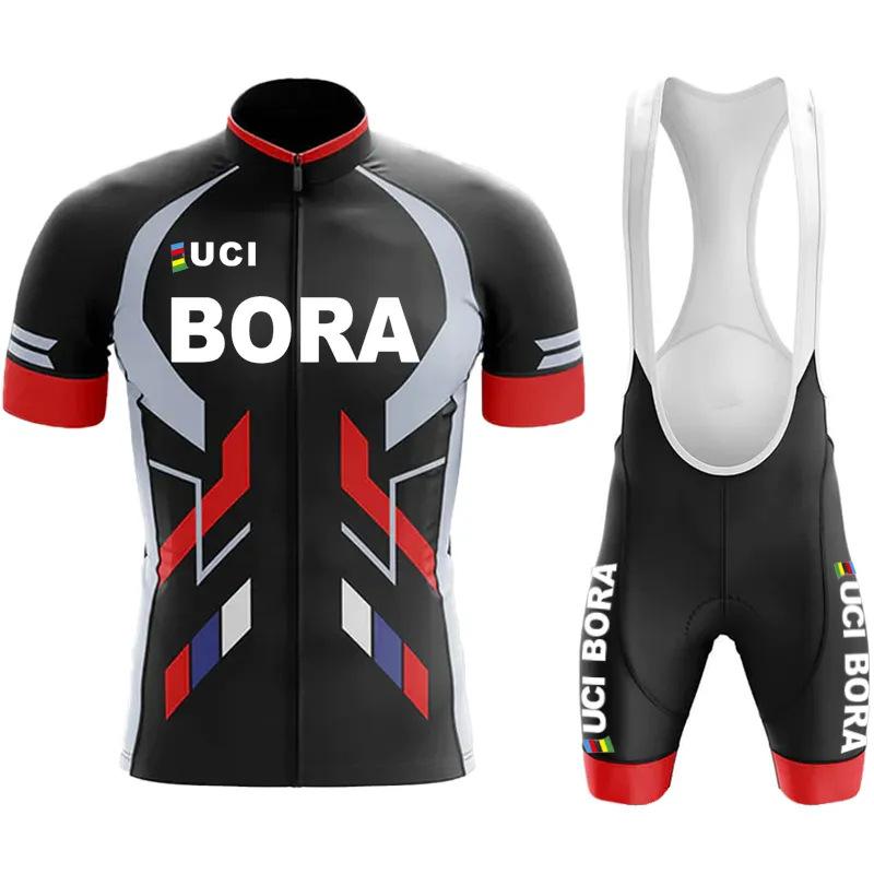 Cycling suit BORA cross-border 2023 Tour de France road bike short-sleeved suit perspiration and moisture absorption event breathable and quick drying