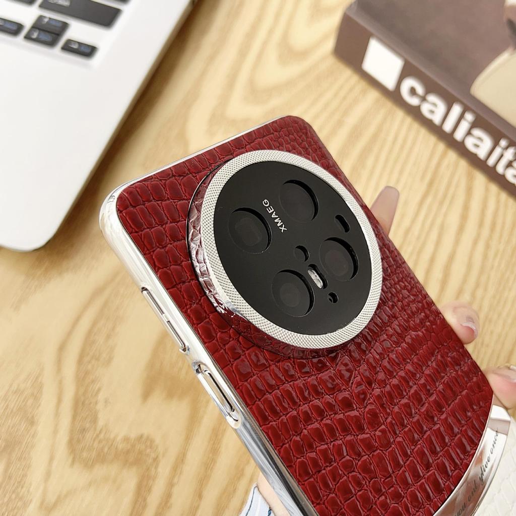 Высококачественный защитный чехол для Huawei P80 Pro с рисунком под крокодиловую кожу.: Роскошный, защита от падений, совместимость с Mate70 и Honor Magic7.