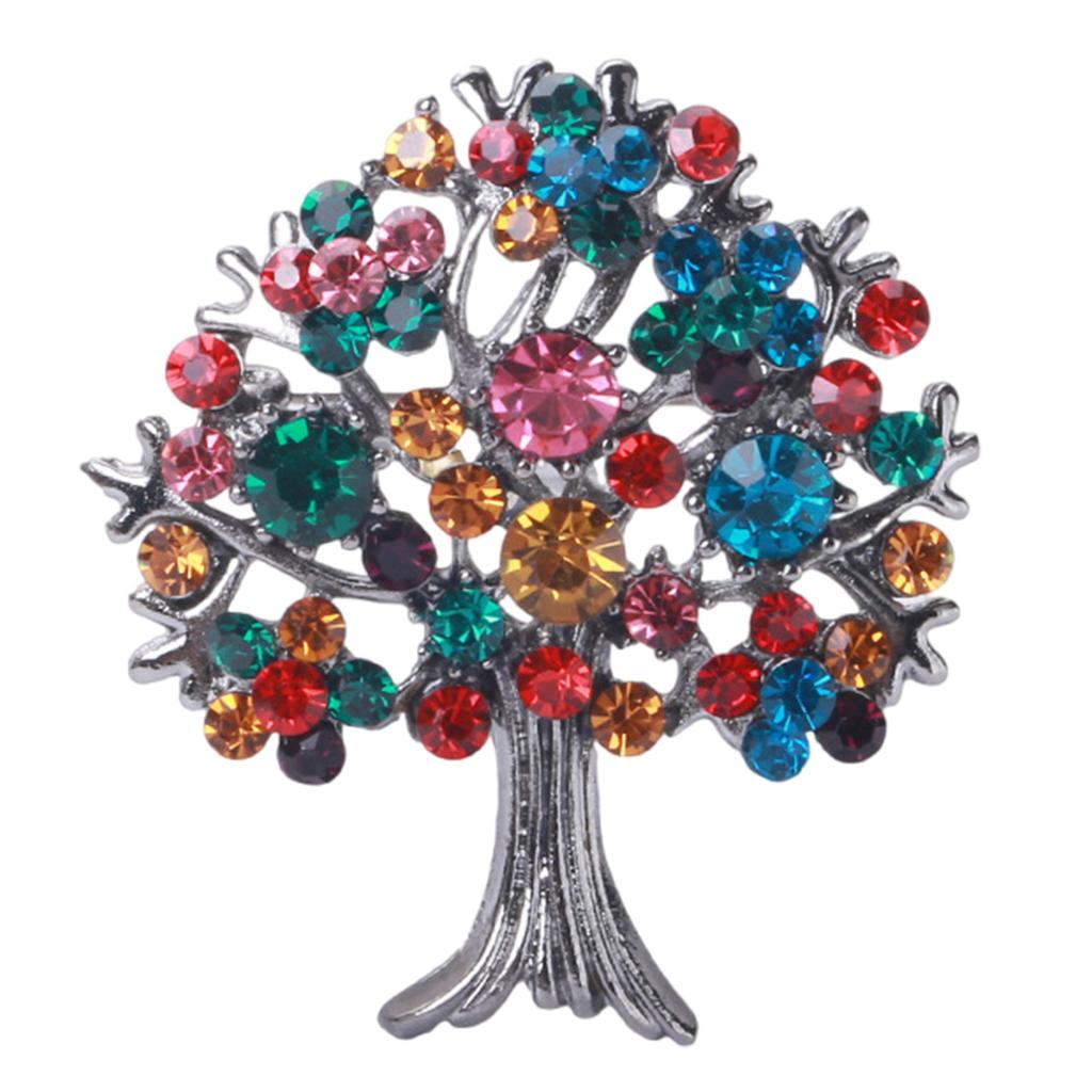 Elegant Tree Of Life Brooch Pin Distinctive Tree of Life Clothing Lapel Pin Essential Fashion Brooch Accessory