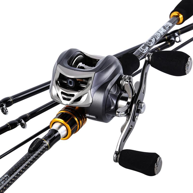 Катушка для удочки и сумка, дорожные удочки, 11 + 1 BB, катушка для ловли наживки, пресноводный окунь, ловля карпа