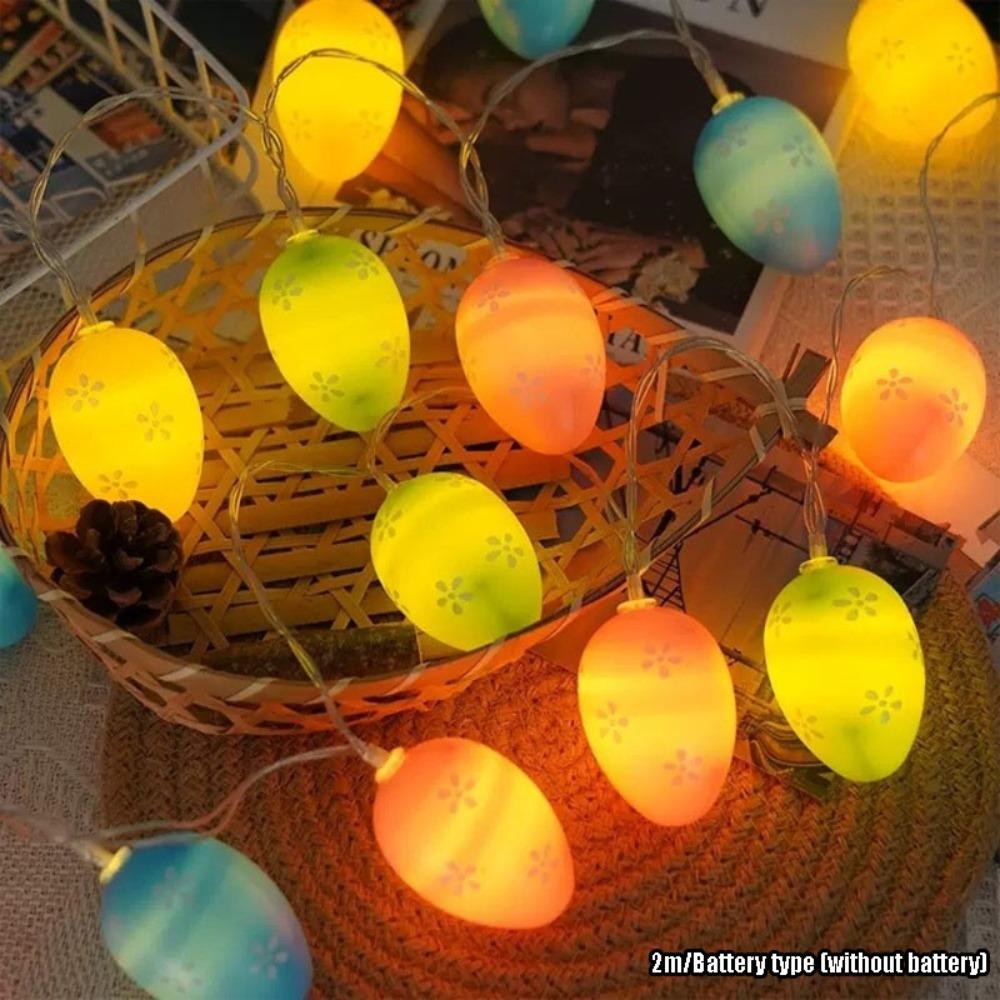 Warm White Easter String Lights LED Lighting Cracked Egg LED Light Easter Party