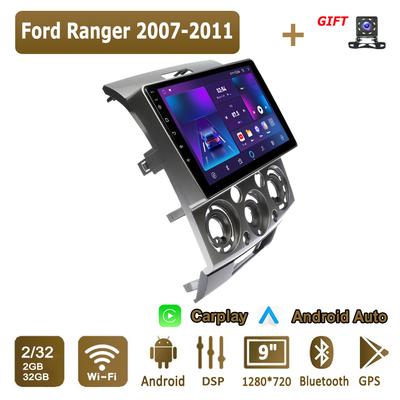 Android Carplay автомобильное радио для Ford Ranger 2007-2011 мультимедийный проигрыватель головное устройство стерео GPS навигация BT WIFI 2+32 ГБ