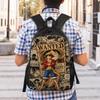 Рюкзак One Piece с Луффи Туристические рюкзаки Женская модная школьная сумка Рюкзак с индивидуальным рисунком