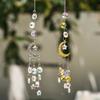 Crystal Rainbow Catcher Glass Light Wind Chimes Outdoor Art Hanging Pendant Home Decor Garden Prism Window Decoration Crafts