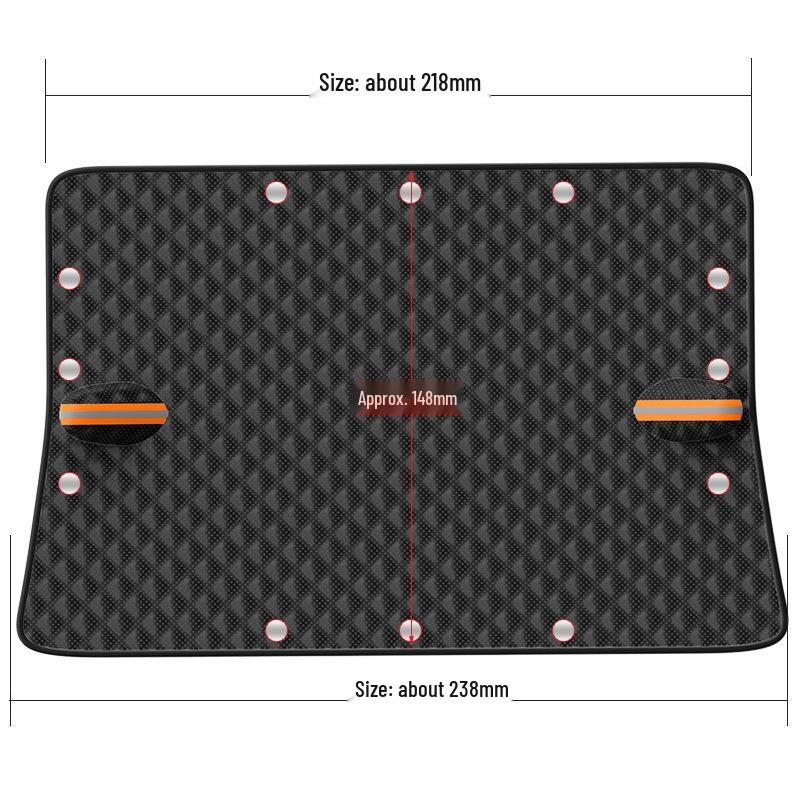 Magnetic Black Car Windshield Snow Cover - Thickened Sunshade and Frost Protection