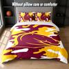Brisbane Broncos Design Bed Bedding Set 1 Duvet Cover + 2 Pillowcases Soft Breathable Household Bed Linens