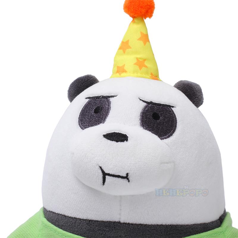 20 см Оригинальная Кавайная Плюшевая Игрушка We Bare Bears Серия С Днем Рождения Кукла Мультяшный Ледовый Медведь Гризли Панда Мягкая Игрушка Кукла Подарок