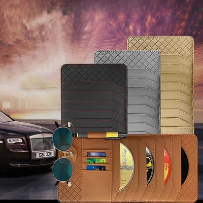 1 шт. Автомобильный зажим для CD-диска Чехол на солнцезащитный козырек Многофункциональная сумка для хранения CD-дисков в автомобиле Автомобильный органайзер Сумка для CD-дисков Салон автомобиля