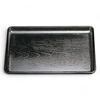 48cm Black Keyaki Kaiseki Tray 6 Shaku Lacquerware Made In Japan J-kitchens (Tray), (approx. 15.5cm), (ABS Resin),
