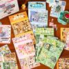 4 Piece Taste Travel Series Cut Film Sticker Japanese Retro Y2K Sticker Journal Handbook Scrapbooking Kawaii Decoration Sticker