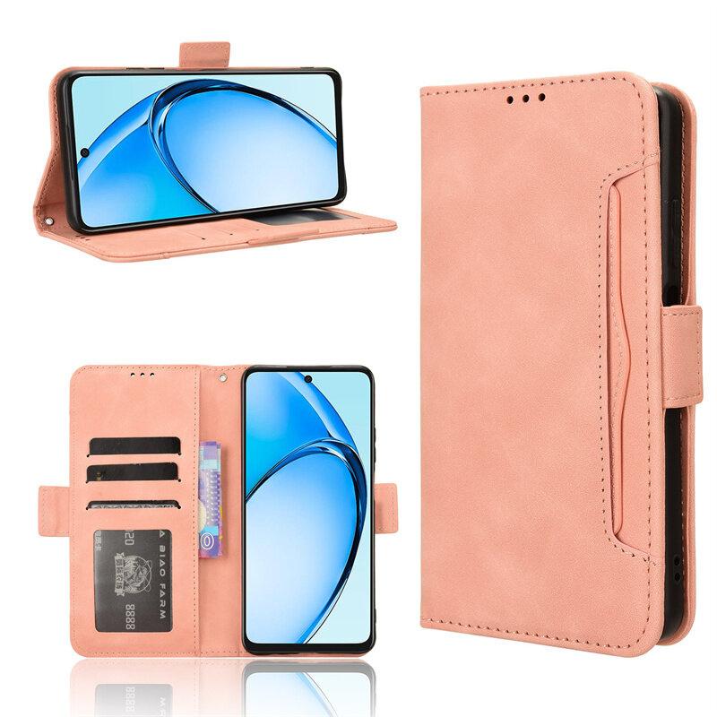 Flip Case for Oppo A60, Card Slot, Pink