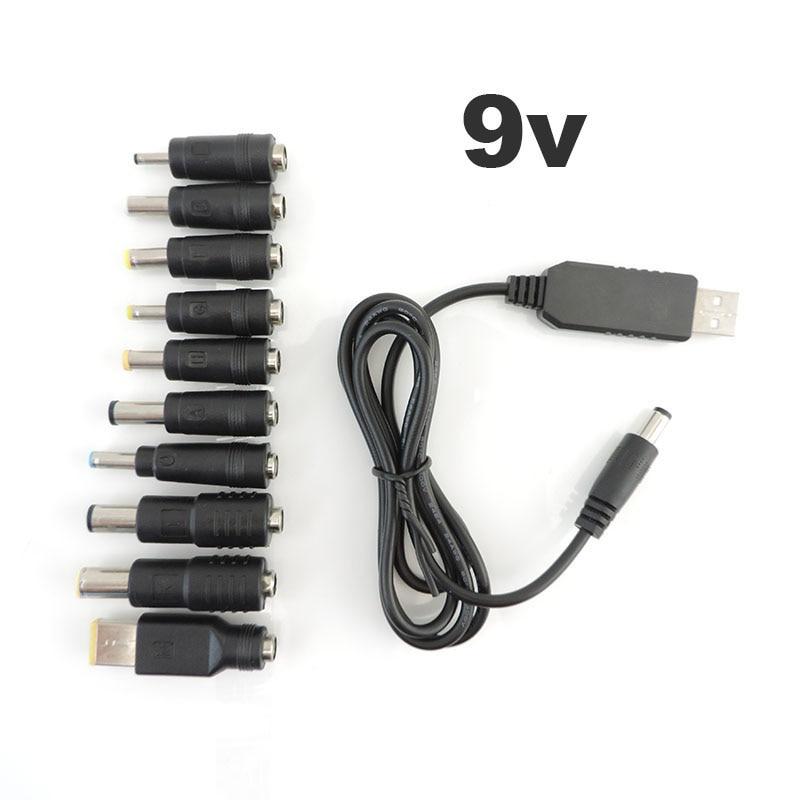 Разъем зарядного устройства постоянного тока 4,0x1,7 7,4, разъем USB, повышающий кабель, линия постоянного тока от 5 В до 9 В, 8,4 В, 12 В, повышающий преобразователь модуля
