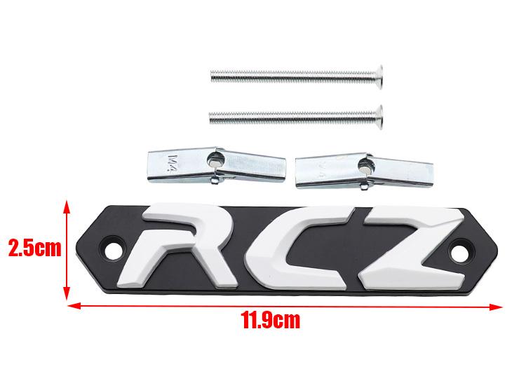 1pcs 3D RCZ metal Car Front grill logo Car front hood l Emblem Car Front emblem styling Accessories For Peugeot
