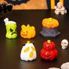 10-Pack Small Resin Pumpkins for Fairy Gardens Autumn Decorative Micro Landscape Ornaments Desk Styling Gourds