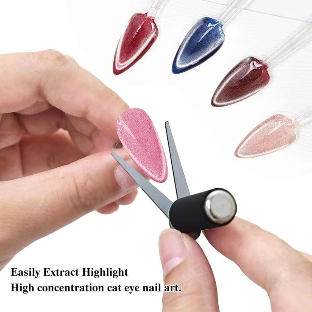 V-Shaped Design Nail Art Gel Polish Magnet French Cat's Eye Tool Manicure Accessories