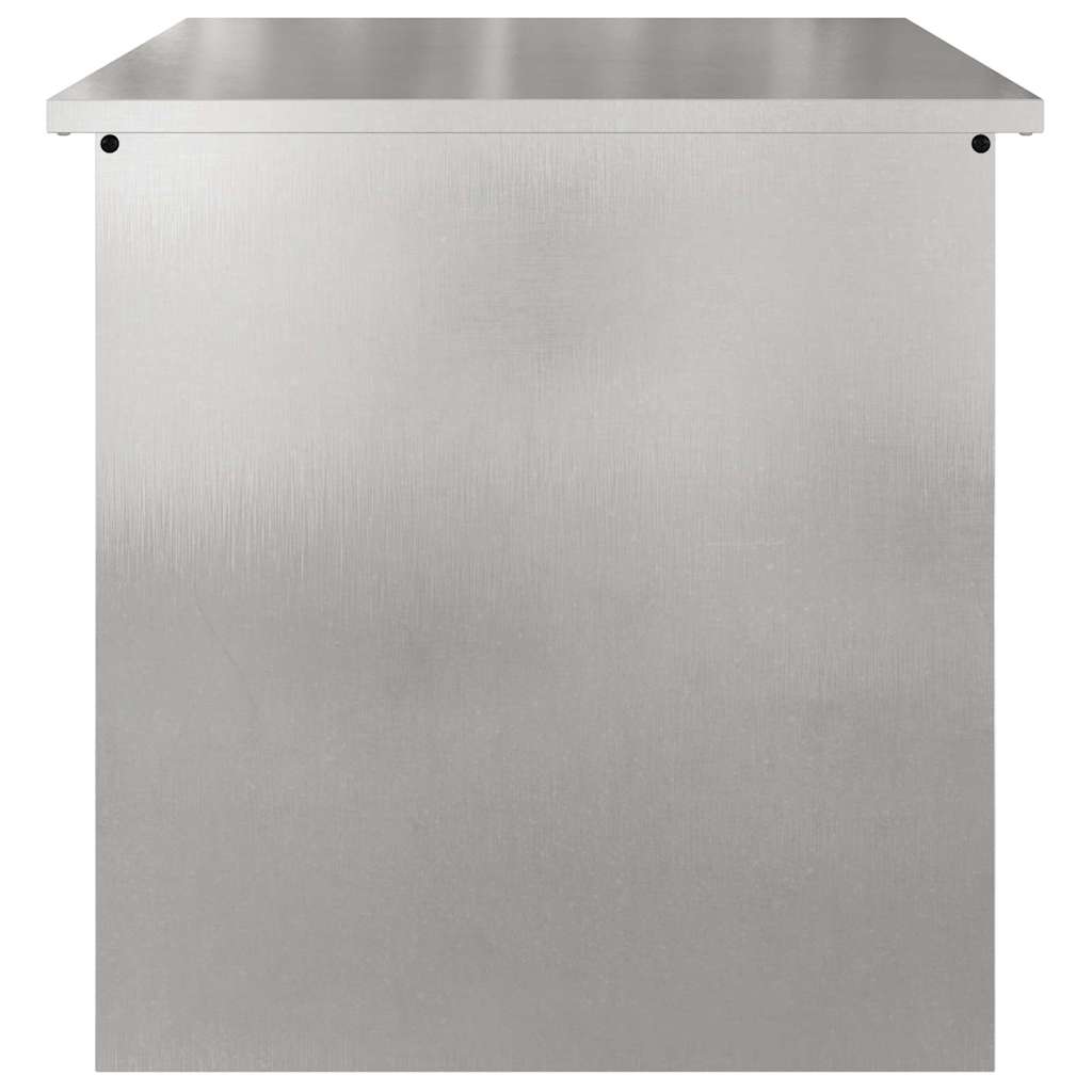 Outdoor Storage Box Silver 55 x 50.5 x 50 cm Steel