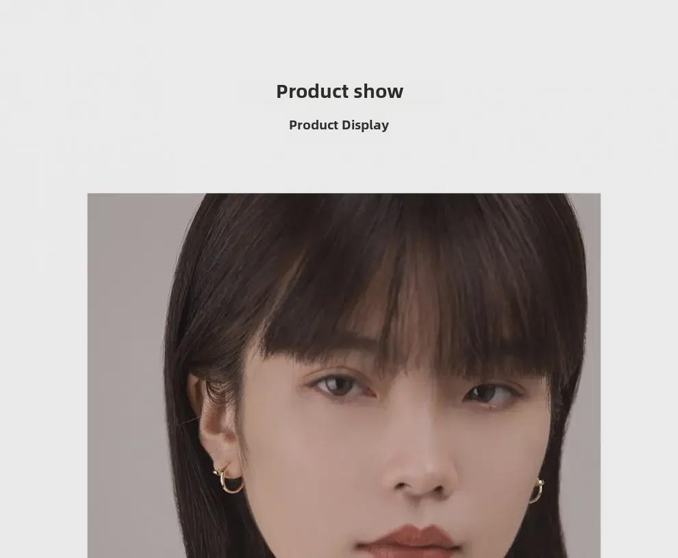 Серьги Niche Cold Style в форме ногтей из чистого серебра для женщин - простые, элегантные, легкие и роскошные