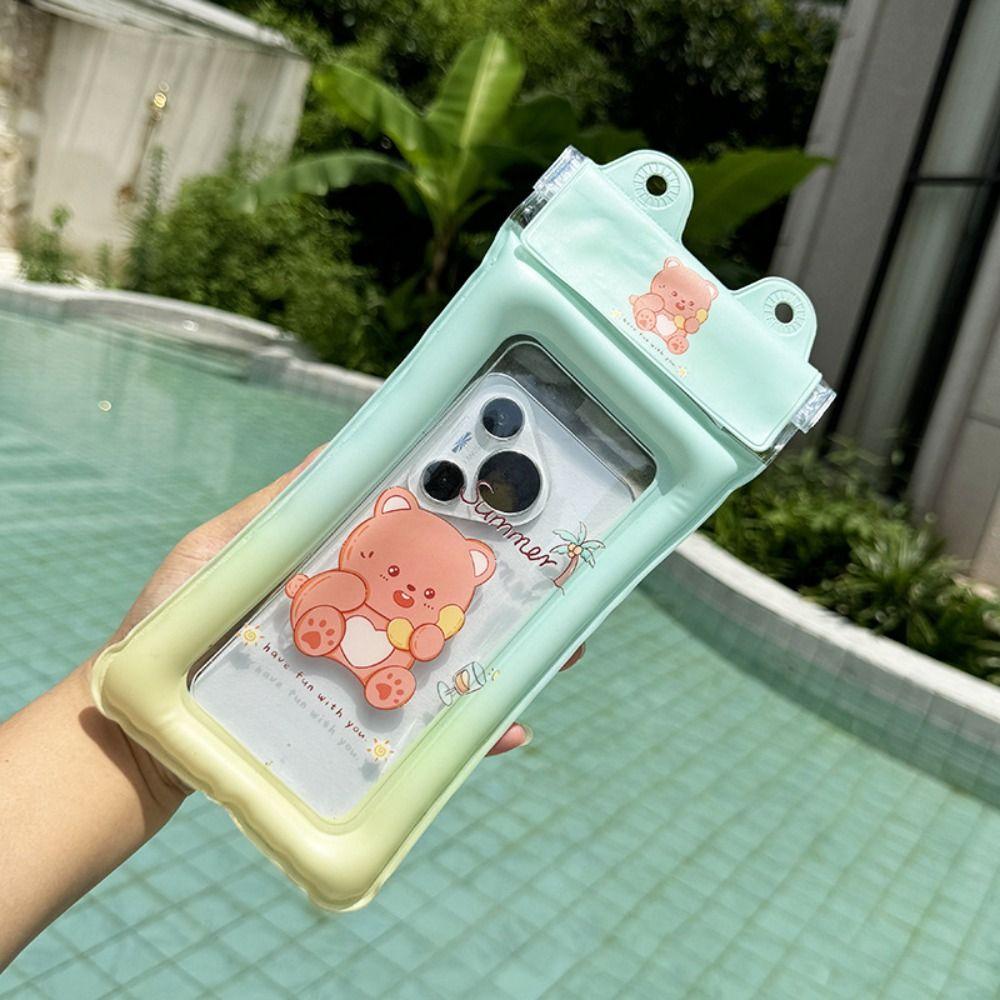 Water-Splashing Festival Waterproof Phone Bag Floating Sealed Phone Protector Pouch PVC Lanyard Swimming Storage Bag Underwater