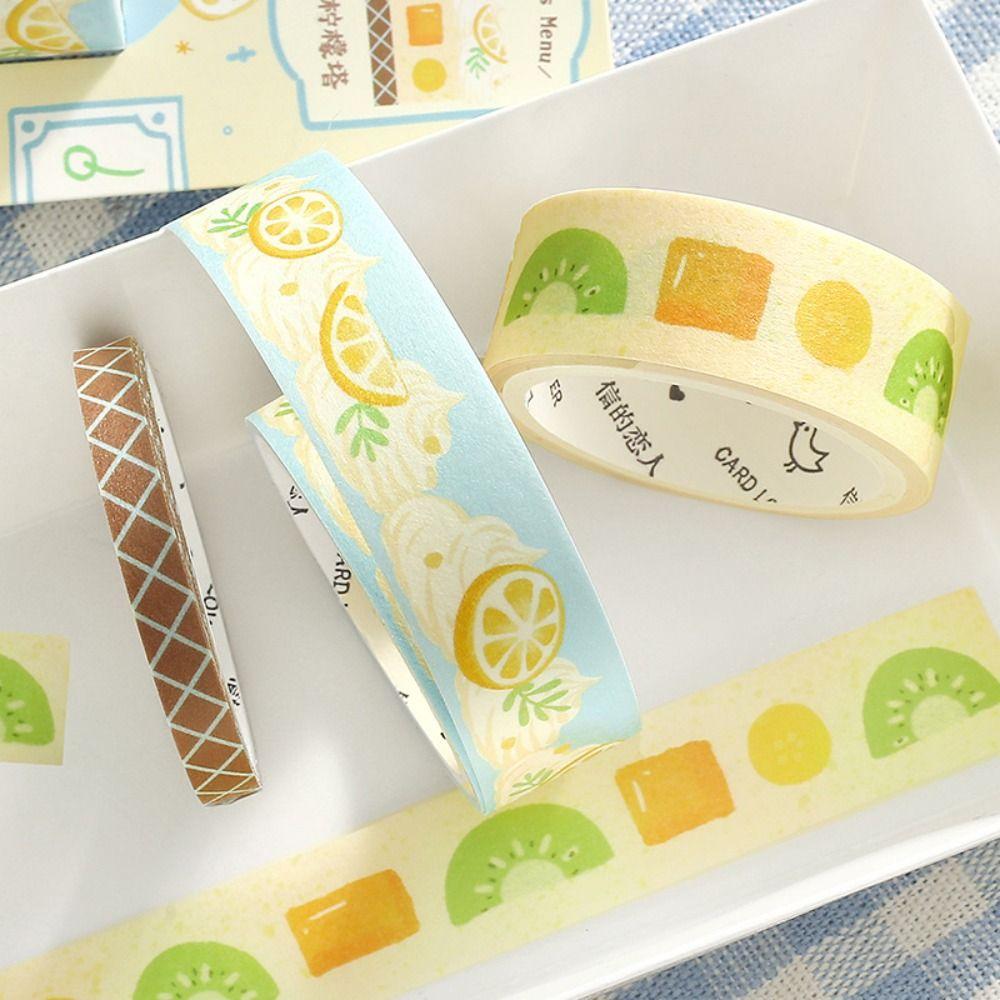 3Pcs School Stationery Decorative Adhesive Tape Stickers Masking Tapes Students