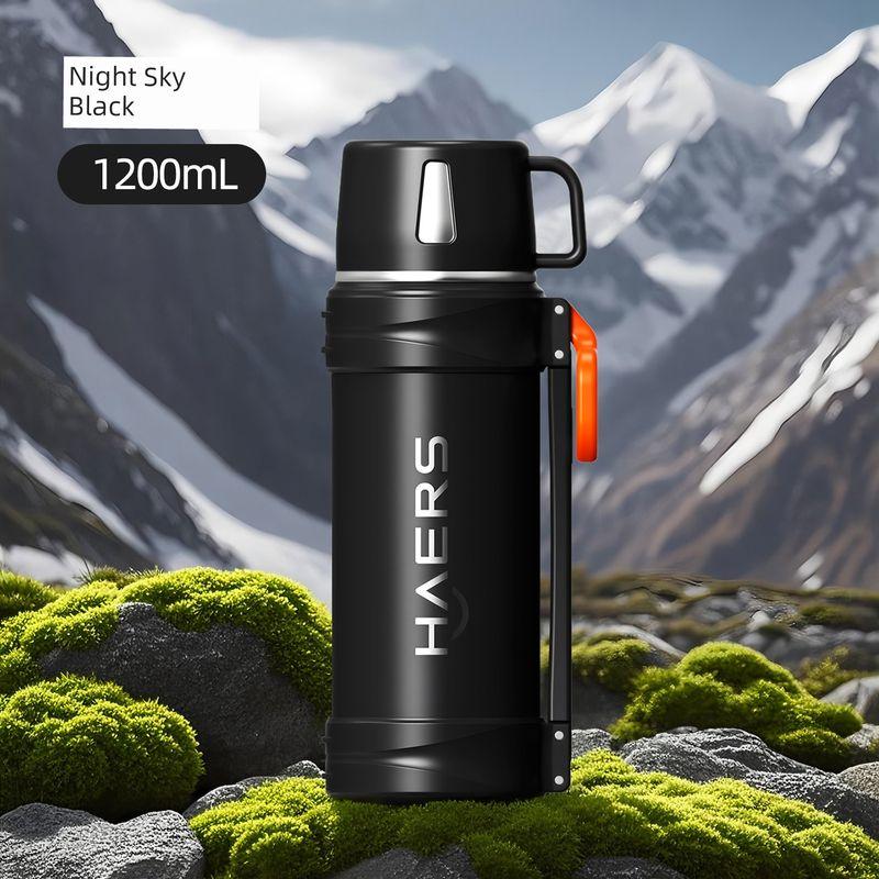 Hals Insulated Kettle for Outdoor Use, Car Travel, Stainless Steel Water Bottle, Large Capacity Thermos, Hot Water Bottle, 2025 New Model