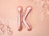 Foil Balloon Letter "K", 35Cm, Rose Gold 1pc