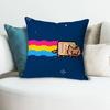 Cute NNyan Cat Anime Celebrity Merchandise AllMatch Printed Pillow Case Sofa Car Office Room Decoration Protector
