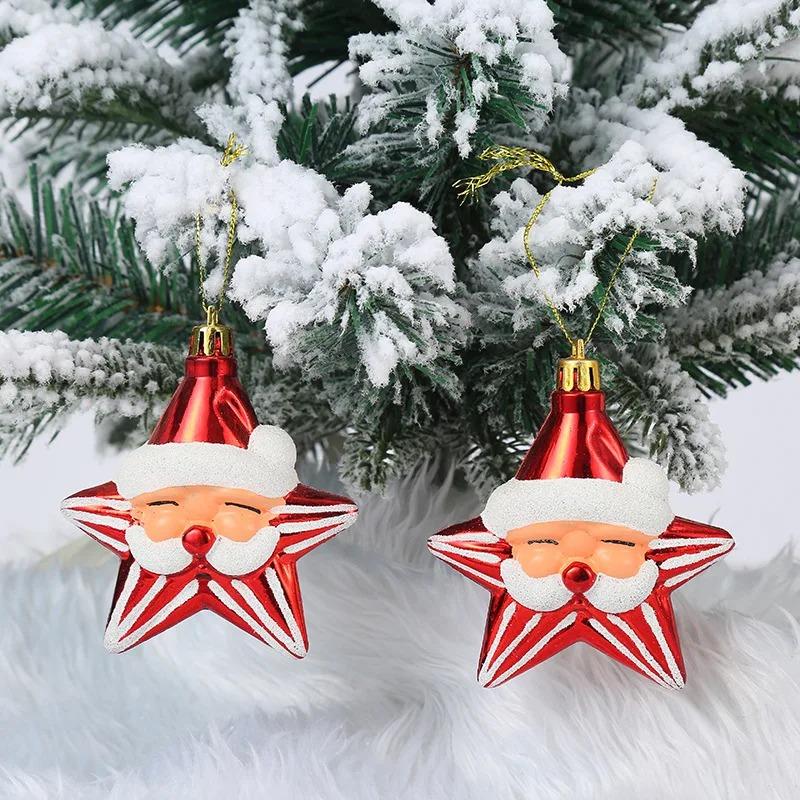 2 шт./набор Подвесное украшение на елку Красно-белая конфета-трость Подвеска Navidad Дом Рождественские подарки Новый год Рождественский декор 2026