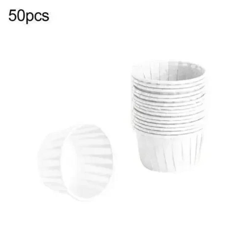 50pcs Large Cupcake Paper Cup Oilproof Cupcake Liner Baking Cup Tray Case Wedding Party Cake Stand Silicone Molds
