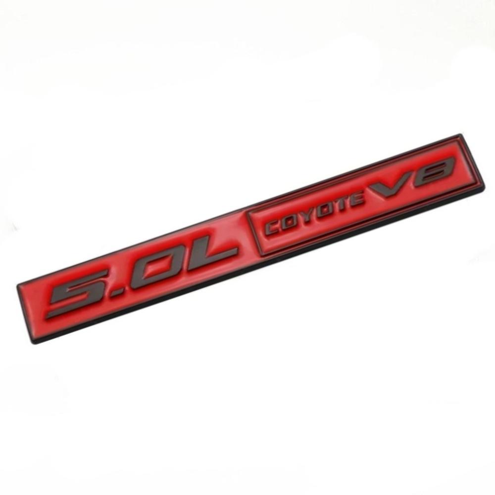 3D Metal 5.0L COYOTE V8 Rear Trunk Side Fender Emblem Badge Sticker Car Accessories For M Ustang 5.0 GT F150 FX4 Kuga MONDEO