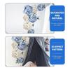 Rose Wall Decals Peony Rose Wall Sticker for Decor 1 Sheet in Blue