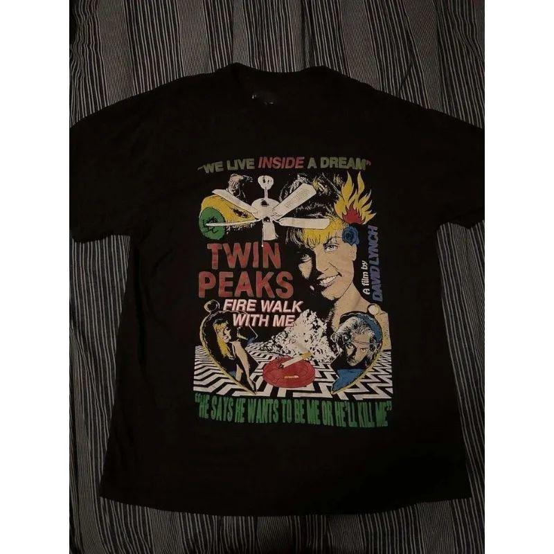 Version Of Twin Peaks Walking With Fire Movie Tshirt Y2k Vintage 90s Tops Summer Casual Loose Tshirt Hip Pop Tees Unisex