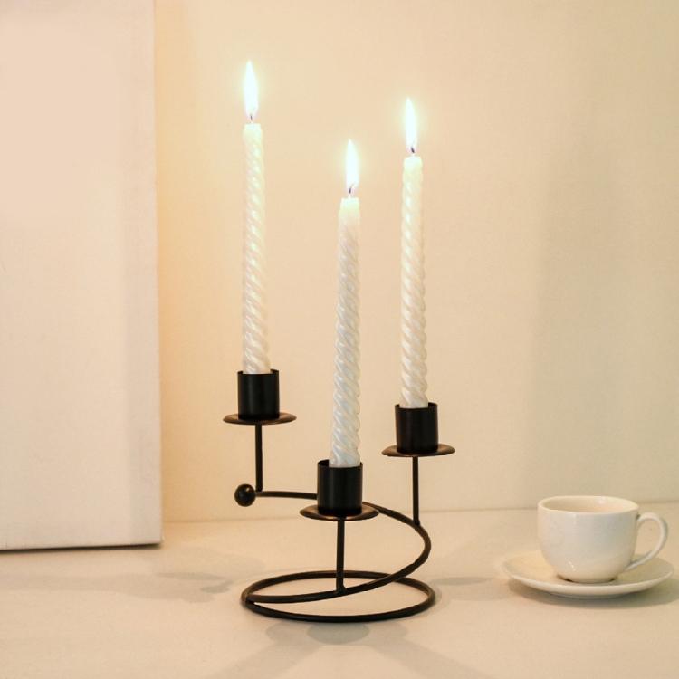 3 Head Nordic Metal Candle Holder Candlestick Stand HandMade Candle Holder Chamberstick Holder Candlelight